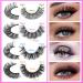 Newcally 20 Pairs D Curl Mink False Eyelashes - Fluffy Natural Look Russian Strip Lashes - Buy Online on SooperMarket.com