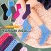 Winter Warm Kids Wool Crew Socks - 6 Pairs Solid Color for Boys and Girls 4-7 Years - Buy Online on SooperMarket.com