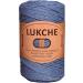 Shiny Macrame Cord 3mm 224 Yards, Cotton and Polyester Blend - Aviator Blue Color for Bags, Wall Hangers, Carpets - Craft Supplies - Buy Online on SooperMarket.com