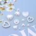 YAEISM 550Pcs Creamy White Pearl 3D Nail Charms - Assorted Shapes for Nail Art and Jewelry DIY - Buy Online on SooperMarket.com