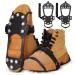 Carryown Ice Snow Grips Traction Cleats Shoe Ice Anti Slip Ice Cleats for Shoes and Boots Ice Spikes Crampons (S, M, L, XL) M (Men:5-8/ Women:7-10) 11 Studs