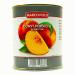 Food-united haze peach in halves without adding sugar 1 can of filling 820g ATG 480g without additional aromas grated natural and without preservatives (1 can)