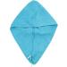 Emmy Home Hair Turban Set - 100% Cotton Quick-Drying Towel for Long Hair - 2 Piece Blue Turban with Button - Buy Online on SooperMarket.com