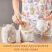 Cotton Kitchen Towel, Adjustable Bib Apron, Heat Resistant Double Oven Mitt - Cat Lovers Kitchen Gift Set of 3 - Machine Washable - Happy Cats Multicolor - Buy Online on SooperMarket.com