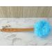 Shower Loofah Body & Back Scrubber | Exfoliating Luffa Bath Brush | Long Wooden Handle | Men & Women | Easy Reach | 2 Pack Blue - Buy Online on SooperMarket.com
