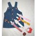 Pacifier Clip Holder Leash for Baby Boy Girl Newborn Toddler Teether Teething Dummy - 4 Pack Blue Girls Design - Buy Online on SooperMarket.com