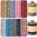 Vitalcozy 50 pieces reusable toilet towels washable bidet towels reconnectable towels paperless towels roll absorbent cotton towels paper towels for kitchen vintage flower