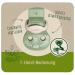 Nip Stay Green Organic Cotton Pacifier Tape - Adjustable Clothing Protector - Made in Germany - Brown - Buy Online on SooperMarket.com