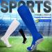 Buy Elutong Children's Football Socks - Unisex Training Socks Comfortable & Breathable Non-Slip Size 33-45 Black/White/Blue - Buy Online on SooperMarket.com