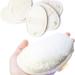 6 Pack Premium Bath Loofah Pads - 100% Natural Exfoliating Shower Sponge - Men & Women Body Wash Scrubber - Buy Online on SooperMarket.com