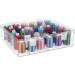 New brothread Tall & Clear Storage Box/Organizer for 30 Spools - Embroidery & Cotton Thread Holder Compatible with Isacord, Floriani, Madeira, Glide - 1X30 - Buy Online on SooperMarket.com