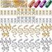 60 Pcs 3D Bear Nail Art Rhinestones and Snake Nail Charms Rhinestones Set  Wave Snake Nail Charms Crystal Bear Nail Charms with Heart Zircon Gold Silver Nail Gems and Charms for DIY Crafts Nail Tips