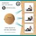 Natural Cork Yoga Studio Massage Ball - 4 cm | Eco-Friendly Recovery Tool for Pain Relief & Muscle Relaxation - Buy Online on SooperMarket.com