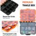 PLUSINNO 201pcs Fishing Accessories Kit in Tackle Box - Hooks, Weights, Split Shot Gear for Bass, Trout, Catfish - Buy Online on SooperMarket.com