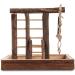 LIVIVO Natural Wooden Bird Playground Budgie Canary Ladder Swing Perch Pet Fun Small - Buy Online on SooperMarket.com