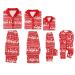 Amissz Christmas Matching Family Pyjamas Outfit Set Sleepwear Holiday Round Neck Long Sleeve T-Shirt Pajamas Set for Adults Womens Kids Toddle Baby Xmas Nightshirts Nightwear Red for Baby 12-18 Months