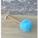 Exfoliating Shower Loofah & Back Scrubber - Long Wooden Handle Bath Brush for Men & Women - Easy Reach Body Wash Applicator (Blue - Buy Online on SooperMarket.com