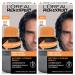 L’Oreal Paris Men Expert One Twist Mess Free Permanent Haircolor, Covers Grays, Dark Brown 03, 1 Application Kit 03 Dark Brown 2 Count (Pack of 1)