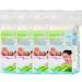 MASMI NATURAL COTTON organic cleansing pads pack of 4 (4 x 60 pieces)