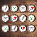 PRECUT Hockey Cupcake Toppers Field Hockey Theme Edible Mini Cake Decorations - Edible Hockey Party Decorations Hockey Cake Topper Field Hockey Edible Cupcake Toppers (48)