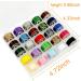 New brothread 25pcs Assorted Colors 70D/2 Prewound Bobbin Thread Size A SA156 for Embroidery & Sewing - 60wt Assorted Colors - Buy Online on SooperMarket.com