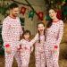 PatPat Family Christmas PJs Set - Reindeer & Snowflake Patterned Sleepwear for Couples & Kids XL Red/White - Buy Online on SooperMarket.com