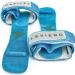 LEVIERO Gymnastics Grips for Girls - Narrow Nippers Soft Leather Dowel Hand Grips with Velcro Wrist Straps and Adjustable Finger Holes  for All Ages  Pink  Aqua and White 0 Aqua - Buy Online on SooperMarket.com