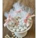 White Jordan Almonds Candy Bulk - 5LB by Sconza - Wedding Favors - Sweet Candy Coated Almonds - Buy Online on SooperMarket.com