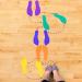 K-Roo Sports Set of 6 Colorful Foot-Shaped Floor Markers - Non-Slip Rubber Footprints in Mesh Bag for Dance, Karate & Activities - Buy Online on SooperMarket.com