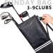 CHAMPKEY Professional Golf Sunday Bag - Lightweight Carry Bag for 3-9 Clubs - 6 Pockets & Adjustable Strap - Ideal for Golf Course & Travel - Black - Buy Online on SooperMarket.com