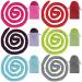 Nosiny 6 Pcs Spiral Lock Hair Ties Dreadlock Accessories Hair Tie Colorful for Locs Bendable Band for Hair Loc Accessories Ponytail Holders Dreads Thick Curly Hair Holder for Women Men with 6 Bags