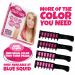 Blue Squid Hair Chalk Combs for Girls - Vibrant Temporary Hair Color, Washable Dye, Teenage Girl Gifts - CandyPinks (4pcs) - Buy Online on SooperMarket.com