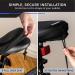 Domain Cycling Gel Bike Seat Cushion | Secure Peloton Fit | Non-Slip Padded Bike Cushion Seat Cover for Men or Women | 10.5x7 Black - Buy Online on SooperMarket.com