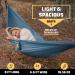 Wise Owl Outfitters Camping Hammock - Lightweight Portable Hammock with Tree Straps - Blue | Ideal for Beach, Hiking, Backpacking, and Travel - Buy Online on SooperMarket.com
