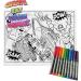 Splat Planet Superhero Cotton Toddler Placemat with 10 Washable Magic Pens - Buy Online on SooperMarket.com