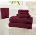 Belizzi Home 100% Cotton Ultra Soft 6-Piece Towel Set - Burgundy | Bath, Hand & Washcloth Towels | Compact, Lightweight & Highly Absorbent - Buy Online on SooperMarket.com