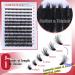 Goddvenus Eyelash Extension Kit Fluffy Individual Eyelashes Kit 20mm D Curl Russian Cluster Lashes Thick Eyelash Clusters Kit with Lash Individuals Bond and Seal Eyelash Applicator D-96D - Buy Online on SooperMarket.com