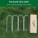 Heavy Duty Trampoline Wind Stakes - 4pcs Safety Ground Anchors for Soccer Goals, Tents & Garden Decoration - Galvanized Steel, All-Season Silver - Buy Online on SooperMarket.com