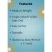 MAROBEE Medium Weight White Iron-On Fusible Interfacing - 40 x 3 Yards - Sewing Projects - Buy Online on SooperMarket.com