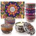 Fragrance candles gifts for women: 6 pack aromatherapy candles for at home fragrant natural 100% soy wax essential oil stress relief candle set for yoga christmas birthday f06 retro