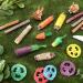 Fanshiontide 19 in 1 Bunny Chew Toys for Teeth - Rabbit Treats and Toys for Teeth - Timothy Hay Sticks, Loofah, Wood, Grass, Carrots, Corn - Ideal for Rabbit, Guinea Pig, Hamster, Chinchilla - Buy Online on SooperMarket.com