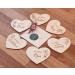 Pregnancy Announcement Surprise Envelopes | 6 Wooden Hearts for Fun Gender Reveal | Perfect Gifts for Dads Grandparents Aunts & Uncles - Mikito - Buy Online on SooperMarket.com