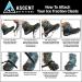 Medium Micro Spikes Crampons Traction Cleats for Boots and Shoes - Prevent Slips and Falls on Ice and Snow | Ideal for Walking, Hiking, and Fishing - Buy Online on SooperMarket.com