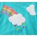 Girls Rainbow Sweatshirt for Kids | Cotton Long Sleeve Pullover Age 1-12 Years | Toddler Casual Jumper T-Shirt - Buy Online on SooperMarket.com