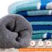Merino Wool Kids Ski Socks - Warm Thermal Knee-high Snowboard Socks (2 Pairs) - Grey Blue - Boys Girls Toddler - Small - Buy Online on SooperMarket.com