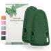 Lowell 2 pieces of peeling glove body hammam glove peeling for body and face glove peeling exfoliating gloves body scrub bonus peeling guide and 2 suction cups green green/green