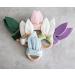 Organic Muslin Bunny Ears Baby Teether with Crinkle Paper and Wooden Teething Ring - Mint Green | Gender Neutral Newborn Teething Toy - Buy Online on SooperMarket.com