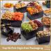 Dried Fruit & Nuts Gift Basket Black Tower (12 Assortments) - Holiday Christmas Gourmet Bouquet Arrangement - Birthday Care Package for Men & Women - Healthy Kosher Snack Box with Assorted Fruits & Nuts - Buy Online on SooperMarket.com