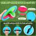 Vinsot Kids Toss and Catch Game Set - 40 Paddles, 20 Balls - Outdoor Beach Sports Game for Kids and Adults - Pink Green Blue - Buy Online on SooperMarket.com