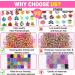 LauCentral 28 Colors Premium Rubber Bands Refill Loom Set for Kids - Bracelet Making Kit with Clips, Beads, and Charms - Creative DIY Craft Gift - Buy Online on SooperMarket.com